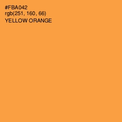 #FBA042 - Yellow Orange Color Image
